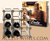 Kit CANTY - Module Casier � vins en BOIS NATUREL avec chevilles NATURELLES (non teint�es) pour 12 bouteilles de vin ou champagne 