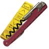 Couteau de sommelier traditionnel Luxe laqu� ROSE LIE DE VIN avec d�capsuleur - lame micro denture - m�che filet�e et t�flonn�e 