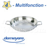 MULTIFONCTION Professional stainless steel Frying Pan 20cm - Skillet all fire including INDUCTION - Demeyere brand 