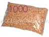 Bag with 1000 cylindrical corks micro agglomerate cork suitable to keep wine until 3 years 