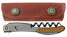 Ch�teau Laguiole grand cru Guiseppe Vaccarini Corkscrew serie of the best sommeliers of the world <br>Lemon tree wood handle - stamped brown leather case 