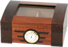 Passsatore humidor +/- 25 cigars - glass lid - art d�co style furnished with humidifier and integrated hygrometer 