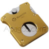 Cigar cutter with spring blade   cut: Ø 18 mm  brand 'Maserin' brass finishing -delivered with a nice gift case-