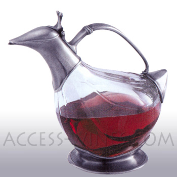 Etain et Prestige Duck decanter