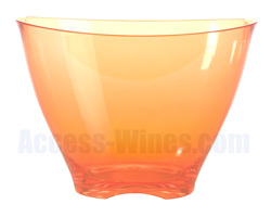 Colored transparent Champagne buckets ORANGE