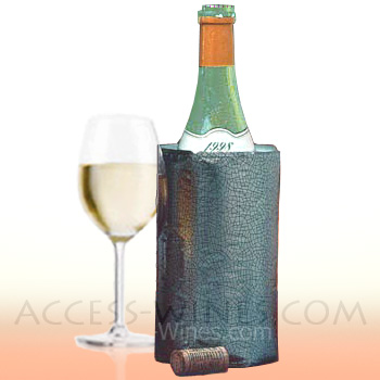 VACUVIN - manchons rapid-ice bouteilles de vin, dcor argent