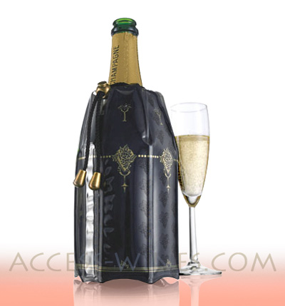 VACUVIN - manchons rapid-ice bouteilles de Champagne, dcor classique