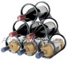 VACUVIN wine rack suitable for 6 bottles  stainless steel structure 