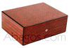 KENYA humidor 50 cigars - africain subject decorated  spannish cedar inside [Jemar Humidors] 7/8 layers externally lacked  furnished with humidifier and integrated hygrometer 