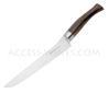 Slicing knife 25cm stainless blade 12c27 - ebony handle  Due Cigni cutlery - Maniago Collection 