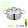 Professional stainless steel Pot 18cm - all fire including INDUCTION - Point-Virgule brand 