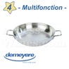 MULTIFONCTION Professional stainless steel Frying Pan 24cm - Skillet all fire including INDUCTION - Demeyere brand 