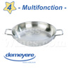 MULTIFONCTION Professional stainless steel Frying Pan 28cm - Skillet all fire including INDUCTION - Demeyere brand 