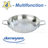 MULTIFONCTION Professional stainless steel Frying Pan 32cm - Skillet all fire including INDUCTION - Demeyere brand 