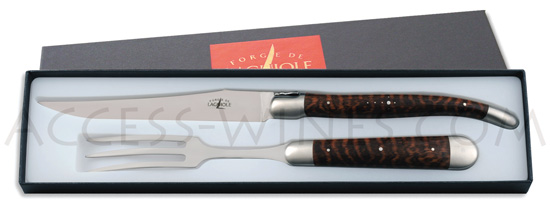 Carving set Forge de Laguiole big model Amourette handle