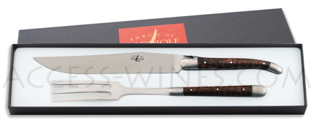 Carving set Forge de Laguiole little model Amourette handle