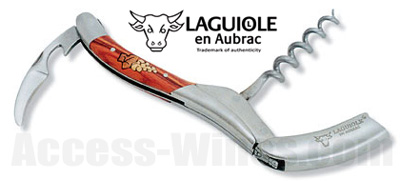 Laguiole en Aubrac corkscrew with Grapes Marquetry