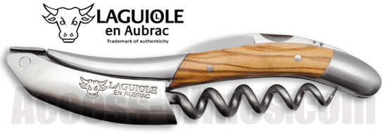 Laguiole en Aubrac corkscrew olive handle