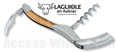 Laguiole en Aubrac corkscrew olive handle