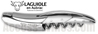 Laguiole en Aubrac CONCORDE Corkscrew knife - white Corian handle - Bright forged stainless steel bolsters and sterrated blade with bottle opener 