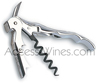 SILVERED aspect classic Pulltaps corkscrew - teflon coverred screw 