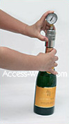 VinoServ Champagne: set the manometer