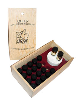 coffret cadeau avec 20 aromes des vins