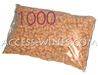 Sac de 1000 bouchons cylindriques en li�ge micro agglom�r� pour conservation du vin jusqu´� 3 ans 