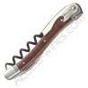 Corkscrew Chï¿½teau Laguiole waiter - Amourette wooden handle - leather case 