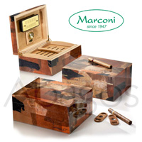 Marconi humidor Ossido e Oro - Oxide and Gold