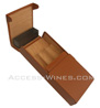 CREDO: humidified cigar case for 3 cigars - with 1 humidifier Credo PICCOLO  spanish cedar and external genuine leather !!! ITEM COMPLETELY SOLD OUT !!!