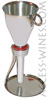 Etain et Prestige - bright pewter aerator-funel for young or tannic wines 