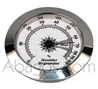 Chrome hygrometer - Ø 52mm built-in 45mm 