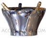Vassc� - luxueuse grande vasque � champagne en �tain brillant double paroi  Orf�vrerie d?Anjou - Designer: Eric Berthes 