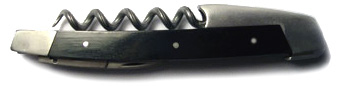 couteau de sommelier Forge de Laguiole, manche en EBENE, design: Studio Design W. du cabinet Wilmotte et Associés