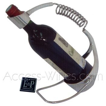 Etain et Prestige - Wine pouring holder bright pewter with spring