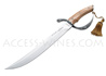 Champagne MATHUSALEM saber with Olive handle - Viper cutlery delivered in a wooden box with a wood base 