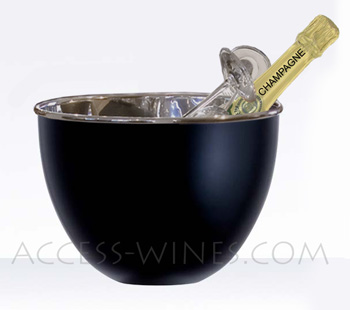 Seau  champagne BOWL noir