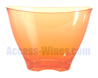 Seau � champagne ORANGE TRANSPARENT en mati�re synth�tique color�e 