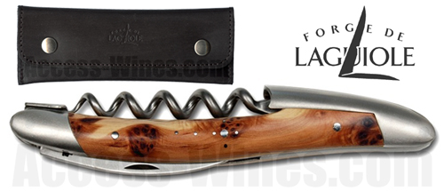 Forge de Laguiole corkscrew Juniper wood