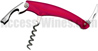 Corkscrew FRUTI - red ABS handle 