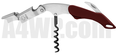 Premium corkscrew with bordeaux handle