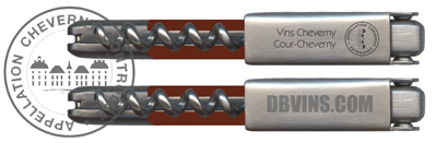 Customized corkscrews Maitre de chais, large area marking