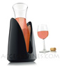 Pack with 6 VACUVIN BLACK refresching pots with RAPID ICE elements - 1 liter capacity for ROSE or WHITE WINE 