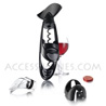VacuVin Wine gift box 3  with TWISTER corkscrew - foil cutter - wine server crystal 