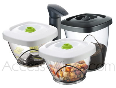 VACUVIN - botes de conservation des aliments sous vide