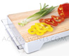 Vacuvin BAMBOO Cutting board with recovery tray 