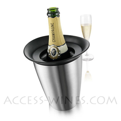 VACUVIN Rapid ice buckets Prestige for Champagne, stainless steel
