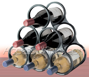 Vacuvin - Wine rack to store bottles  - by 6 wine bottles to superpose or to set side by side.